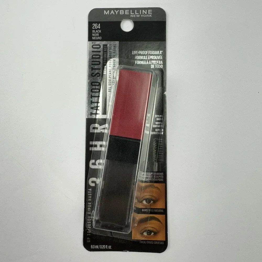 Maybelline Tattoo Studio Brow Styling Gel Color: Black/Noir/Negro